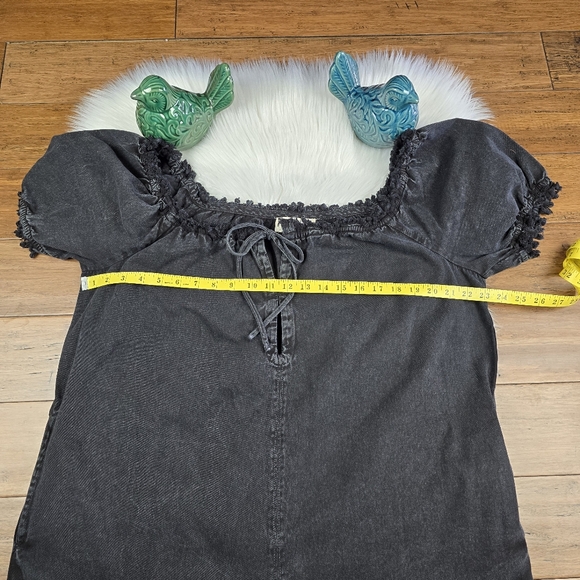 We The Free Free People Daisy Denim Black Romper XL - Picture 8 of 16